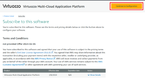 application management subscribe