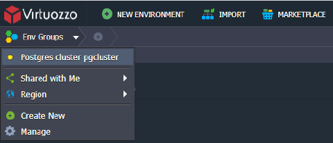 PostgreSQL cluster group