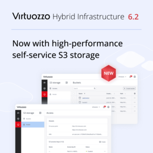 Built-in S3 Storage Management with Virtuozzo Hybrid Infrastructure 6.2